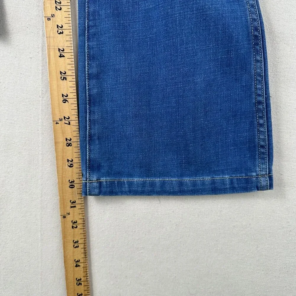 Outerknown Paramour Flare SEA Jeans Women’s 24 Blue High Rise Denim Stretch Pant